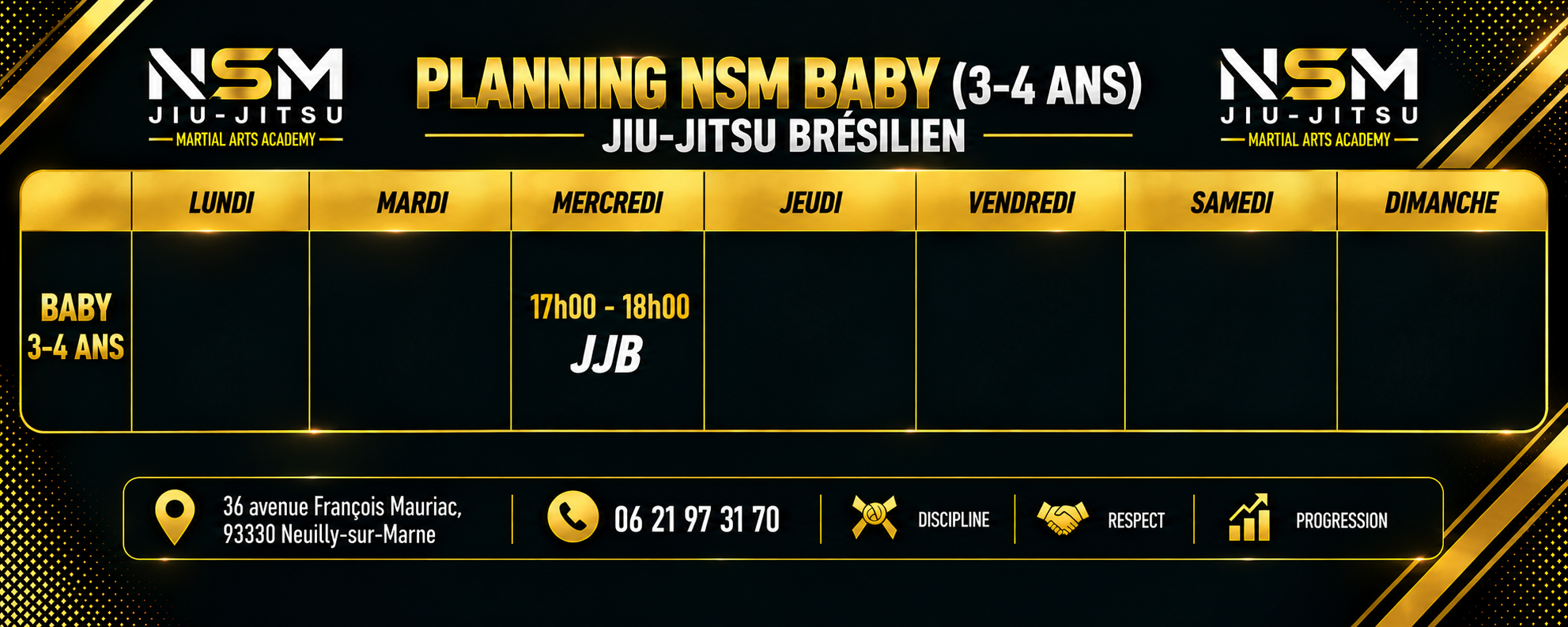 Planning NSM Baby – 3 à 4 ans