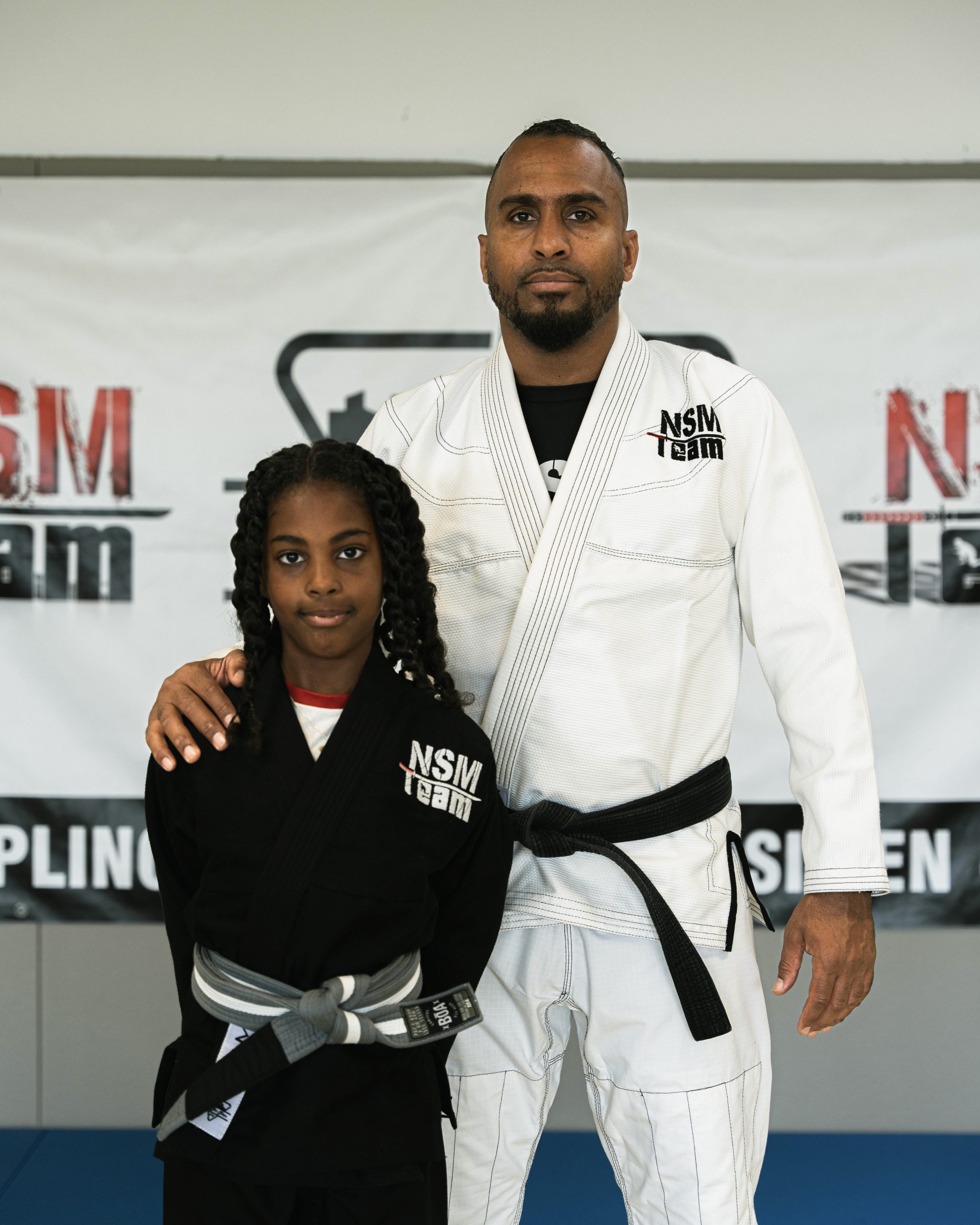 Coach NSM Team avec une jeune pratiquante